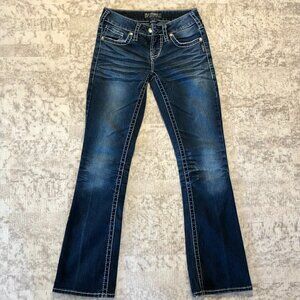 Silver Boot Cut Jeans